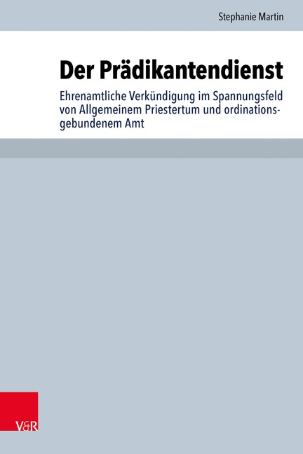 Der Prädikantendienst - Stephanie Martin