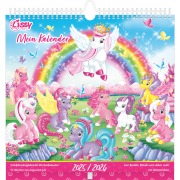 Mein traumhafter Lissy Pony Kalender - mit 53 Blättern zum basteln, malen und rätseln - mit Glitzerstickern - 