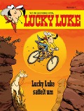 Cover-Bild zum Titel 'Lucky Luke sattelt um' von 'Mawil'