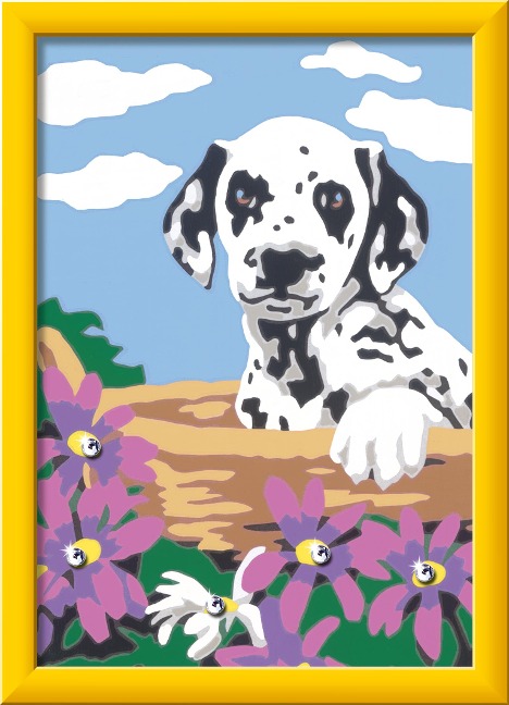 Ravensburger Malen nach Zahlen 20061 - Dalmatiner Welpe - Kinder ab 9 Jahren - 