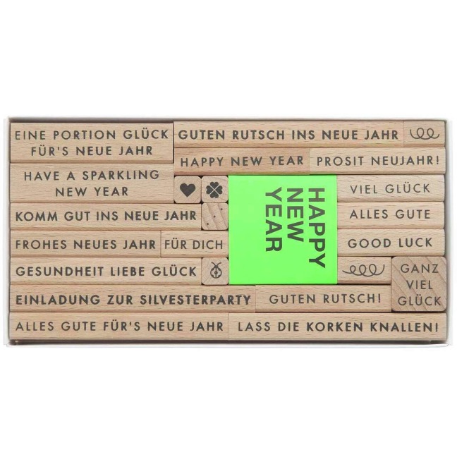 Stempelset Happy New Year FSC 100% - 