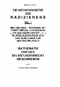 Cover-Bild zum Titel 'RADIZIEREN - Teil I - LEHRBUCH mit Abschlusstest' von 'Reinhard Pantel'