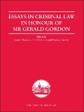 Cover-Bild zum Titel 'Essays in Criminal Law in Honour of Sir Gerald Gordon' von ''