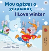 I Love Winter (Greek English Bilingual Book for Kids) - Shelley Admont, Kidkiddos Books