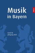 Cover-Bild zum Titel 'Musik in Bayern. Band 88. Jahrgang 2024' von ''