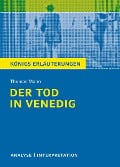 Cover-Bild zum Titel 'Der Tod in Venedig' von 'Thomas Mann'