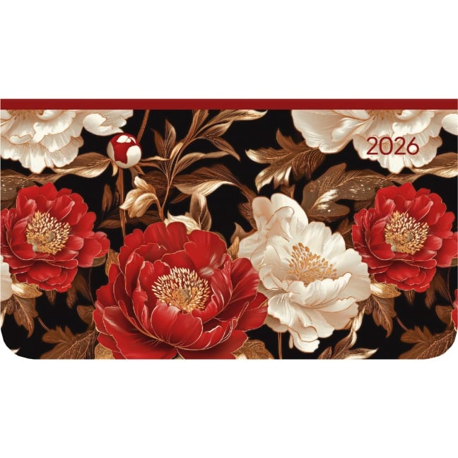 Ladytimer Pad Pattern 2026 - Taschen-Kalender 15,6x9 cm - Muster - Weekly - 128 Seiten - Notiz-Buch - Alpha Edition - 