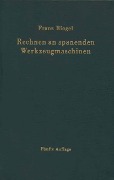 Cover-Bild zum Titel 'Rechnen an spanenden Werkzeugmaschinen' von 'Franz Riegel'