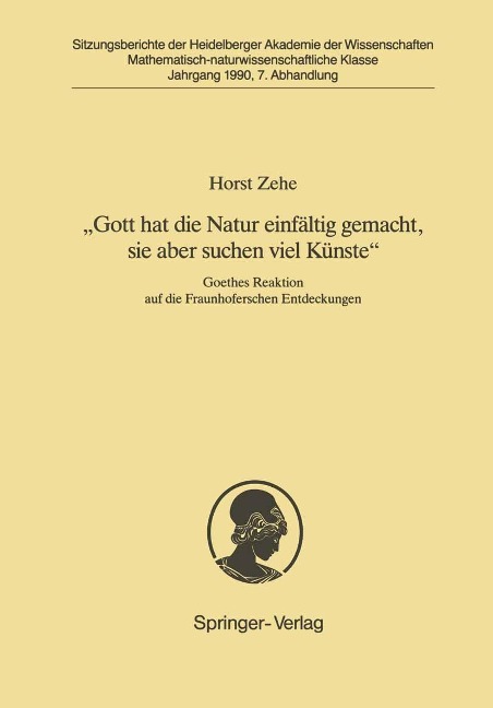 "Gott hat die Natur einfältig gemacht, sie aber schon viel Künste" - Horst Zehe