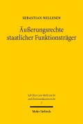 Cover-Bild zum Titel 'Äußerungsrechte staatlicher Funktionsträger' von 'Sebastian Nellesen'