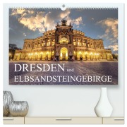Cover-Bild zum Titel 'Dresden und Elbsandsteingebirge (hochwertiger Premium Wandkalender 2026 DIN A2 quer), Kunstdruck in Hochglanz' von 'Sven Wagner'
