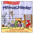 Cover-Bild zum Titel 'Die 30 besten Mitmachlieder' von 'S. Sommerland, K. & Kita-Frösche Glück'