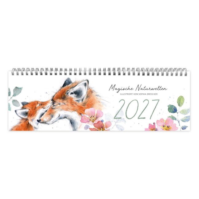 Tischkalender Füchse 2027 - Sophia Drescher