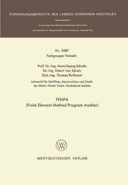 FEMPA (Finite Element Method Program Aachen) - Hans-Georg Schultz