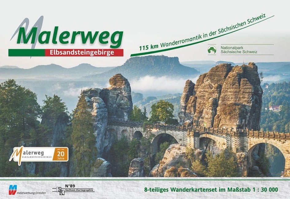 Malerweg - Sächsische Schweiz 1 : 30 000 - 