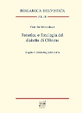 Cover-Bild zum Titel 'Fonetica e fonologia del dialetto di Olivone' von 'Camilla Bernardasci'