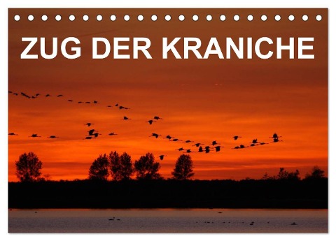 Zug der Kraniche (Tischkalender 2024 DIN A5 quer), CALVENDO Monatskalender - Bia Birdimagency