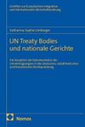 Cover-Bild zum Titel 'UN Treaty Bodies und nationale Gerichte' von 'Katharina Sophie Limberger'