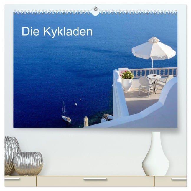 Die Kykladen (hochwertiger Premium Wandkalender 2026 DIN A2 quer), Kunstdruck in Hochglanz - Joana Kruse