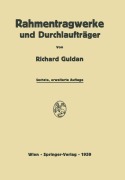Cover-Bild zum Titel 'Rahmentragwerke und Durchlaufträger' von 'Richard Guldan'