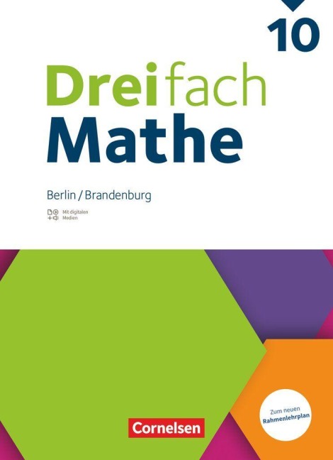 Dreifach Mathe 10. Schuljahr - Berlin und Brandenburg - Schulbuch - Mit digitalen Hilfen, Erklärfilmen und Wortvertonungen - 