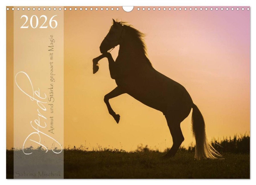 Pferde - Anmut und Stärke gepaart mit Magie (Wandkalender 2026 DIN A3 quer), CALVENDO Monatskalender - Sabrina Mischnik