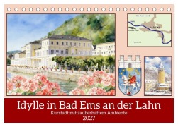 Cover-Bild zum Titel 'Idylle in Bad Ems an der Lahn (Tischkalender 2027 DIN A5 quer), CALVENDO Monatskalender' von 'Claudia Kleemann'