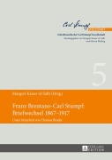 Cover-Bild zum Titel 'Franz Brentano-Carl Stumpf: Briefwechsel 1867-1917' von ''