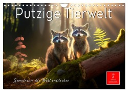 Cover-Bild zum Titel 'Putzige Tierwelt - gemeinsam die Welt entdecken (Wandkalender 2026 DIN A4 quer), CALVENDO Monatskalender' von 'Peter Roder'