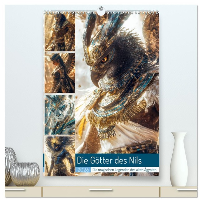 Die Götter des Nils (hochwertiger Premium Wandkalender 2026 DIN A2 hoch), Kunstdruck in Hochglanz - Steffen Gierok-Latniak