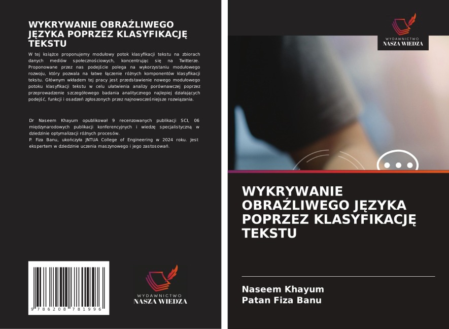 WYKRYWANIE OBRA¿LIWEGO J¿ZYKA POPRZEZ KLASYFIKACJ¿ TEKSTU - Naseem Khayum, Patan Fiza Banu