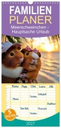 Cover-Bild zum Titel 'Familienplaner 2027 - Meerschweinchen - Hauptsache Urlaub mit 5 Spalten (Wandkalender, 21 x 45 cm) CALVENDO' von 'Melanie Viola'
