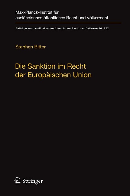 Die Sanktion im Recht der Europäischen Union - Stephan Bitter