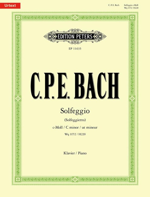 Solfeggio (Solfeggietto) c-Moll Wq 117/2 / H220 - Carl Philipp Emanuel Bach