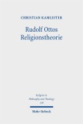 Cover-Bild zum Titel 'Rudolf Ottos Religionstheorie' von 'Christian Kamleiter'