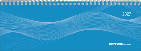 Cover-Bild zum Titel 'Tisch-Querkalender Profi blau 2027' von ''