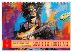 Cover-Bild zum Titel 'Graffiti & Street Art - Kunstwerke der Straße (Wandkalender 2026 DIN A3 quer), CALVENDO Monatskalender' von 'Peter Roder'