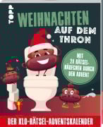 Cover-Bild zum Titel 'Weihnachten auf dem Thron: Der Klo-Rätsel-Adventskalender. Mit 24 Rätselhäufchen durch den Advent' von ''