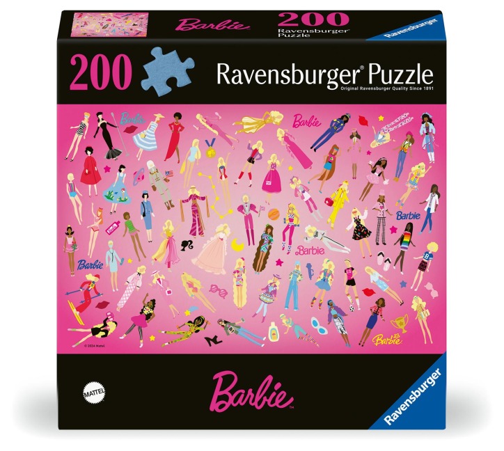 Erwachsenenpuzzle 200 Teile - Barbie - Inspirierende Mädchen seit 1959 - 