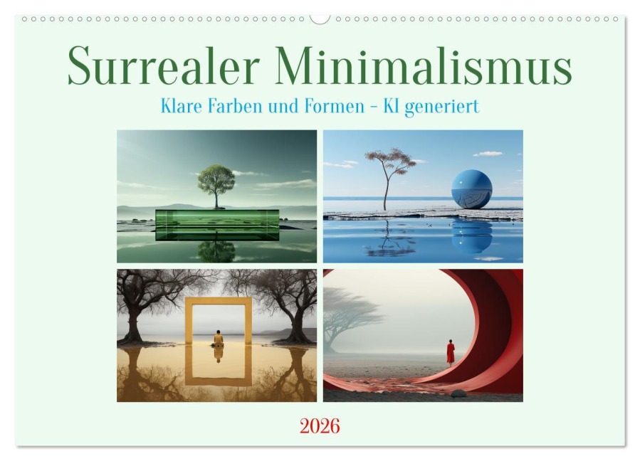 Surrealer Minimalismus (Wandkalender 2026 DIN A2 quer), CALVENDO Monatskalender - Cathrin Illgen