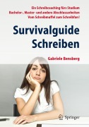 Cover-Bild zum Titel 'Survivalguide Schreiben' von 'Gabriele Bensberg'