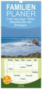Cover-Bild zum Titel 'Familienplaner 2026 - Cote Sauvage. Wilde Atlantikküste der Bretagne. mit 5 Spalten (Wandkalender, 21 x 45 cm) CALVENDO' von 'Markus Beck'