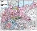 Karte von DEUTSCHLAND - 1920 - gerollt - 