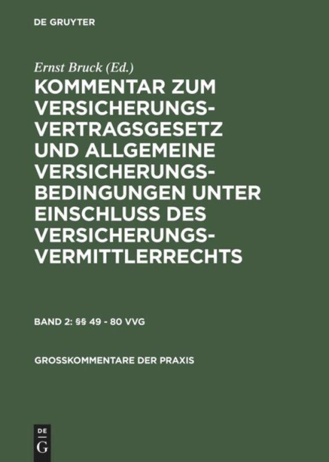 §§ 49-80 VVG - 