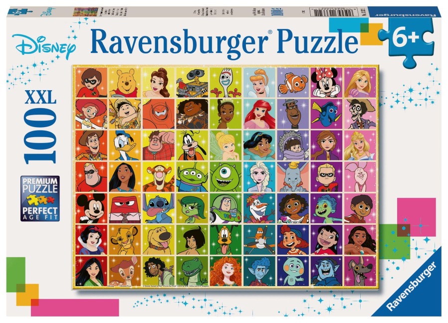 Kinderpuzzle 100 XXL Teile - Disney Classics - Disneys bunte Farbenwelt - 