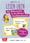 Lesen üben mit Bilderrätseln: Die Bremer Stadtmusikanten. 34 Bildkarten zur Leseförderung - Helga Fell