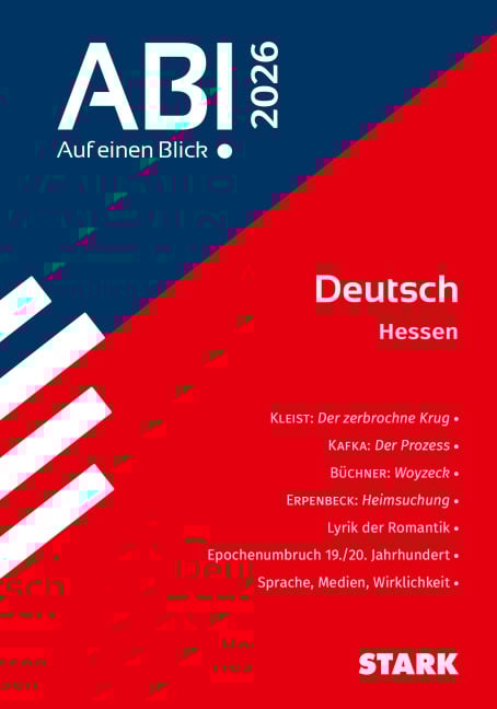 STARK Deutsch - Abi - Auf einen Blick! 2026 Hessen - 