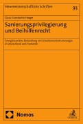 Cover-Bild zum Titel 'Sanierungsprivilegierung und Beihilfenrecht' von 'Claas-Constantin Hoppe'