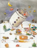 Cover-Bild zum Titel 'Weihnachtsrakete Adventskalender' von 'Janosch'