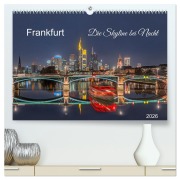 Cover-Bild zum Titel 'Frankfurt. Die Skyline bei Nacht (hochwertiger Premium Wandkalender 2026 DIN A2 quer), Kunstdruck in Hochglanz' von 'Klaus Kolfenbach'